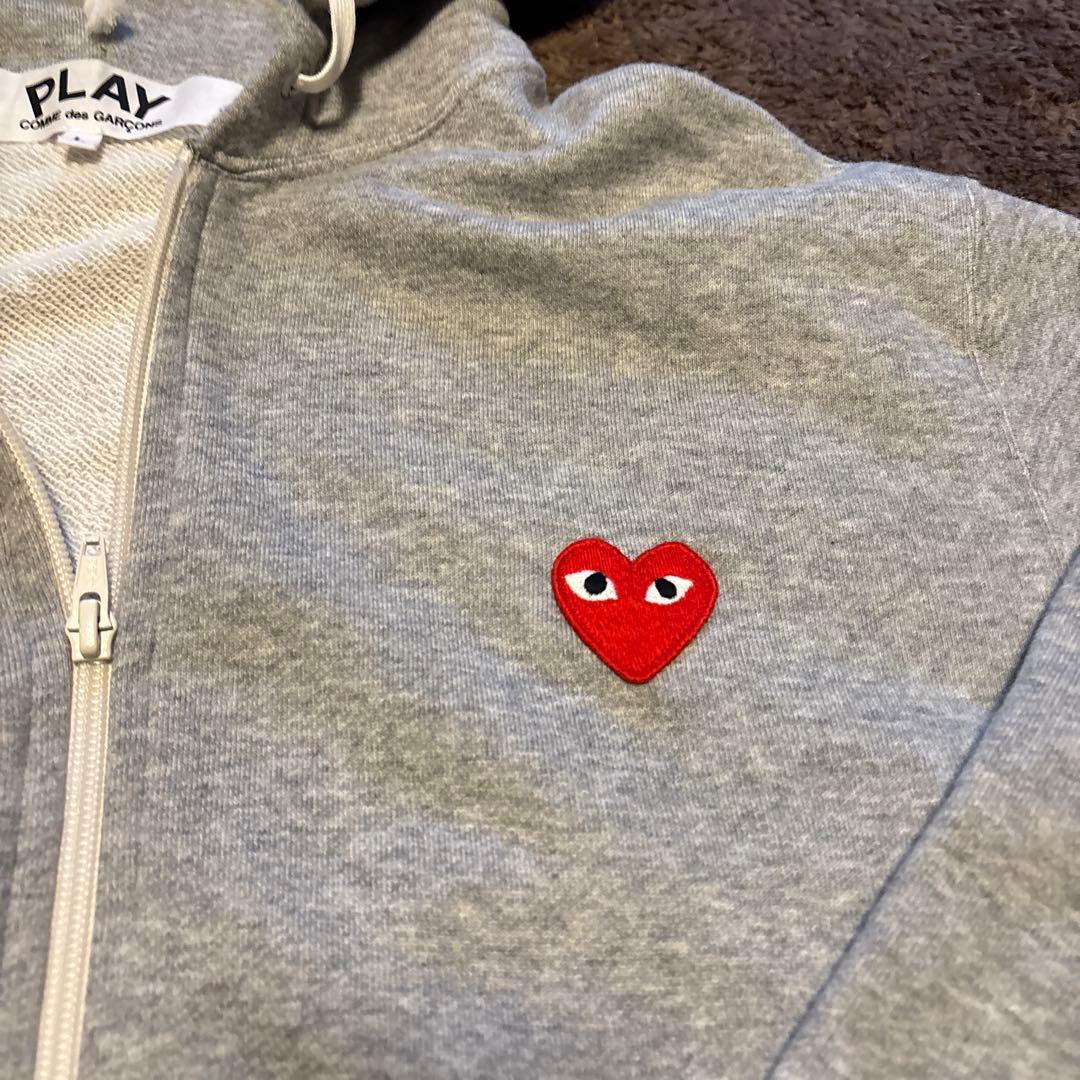 PLAY COMME des GARÇONS グレー パーカー L