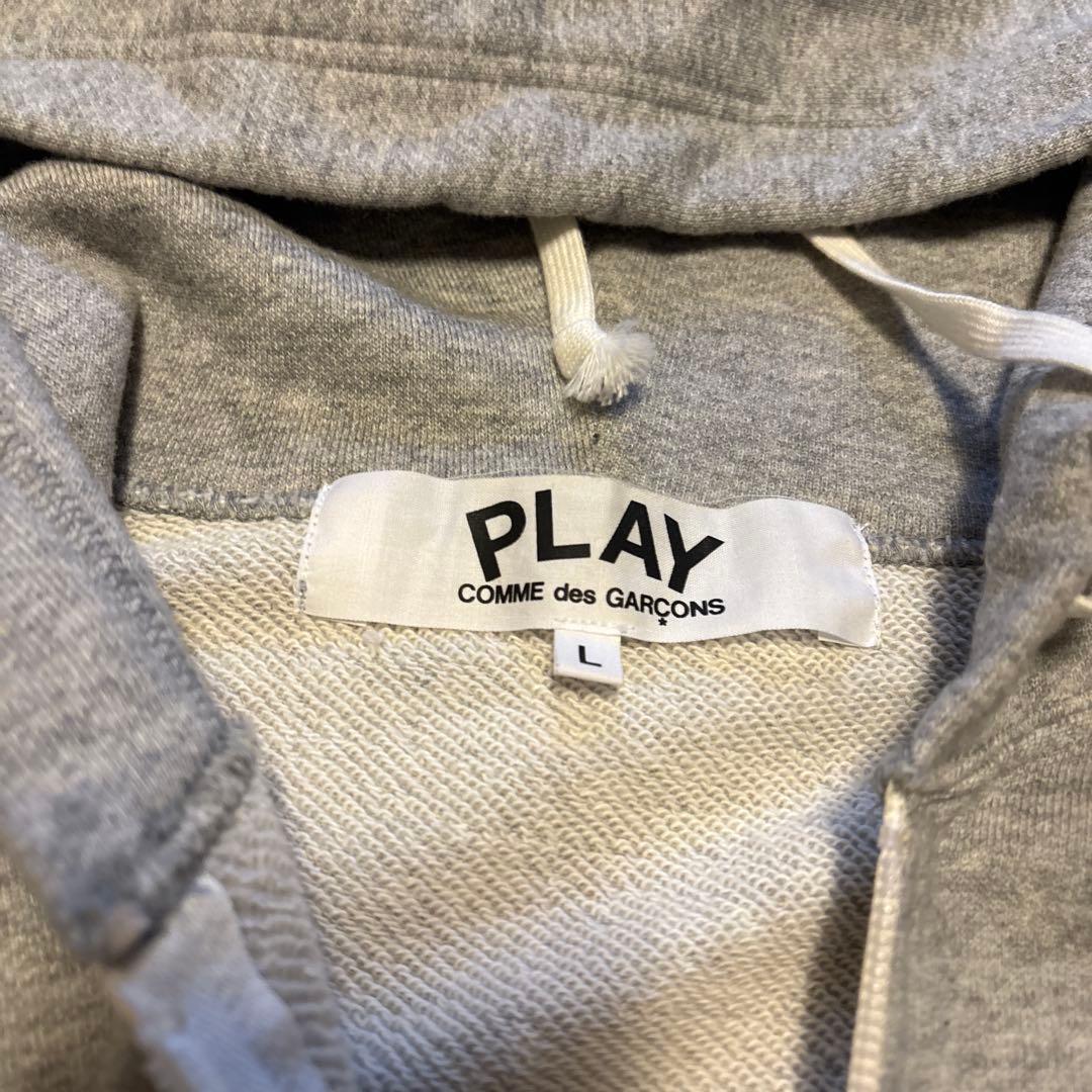 PLAY COMME des GARÇONS グレー パーカー L