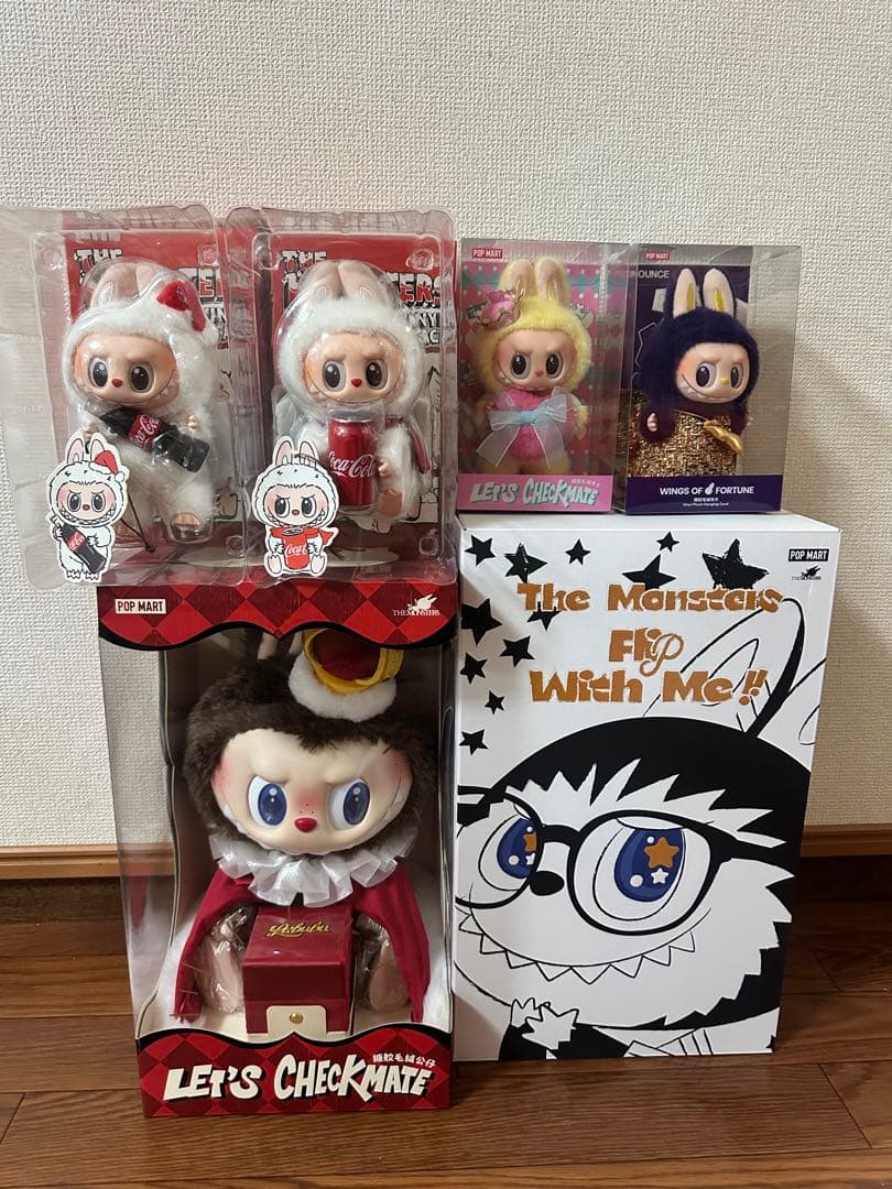 ポップマートTHE MONSTERS LABUBU ぬいぐるみ 6セット