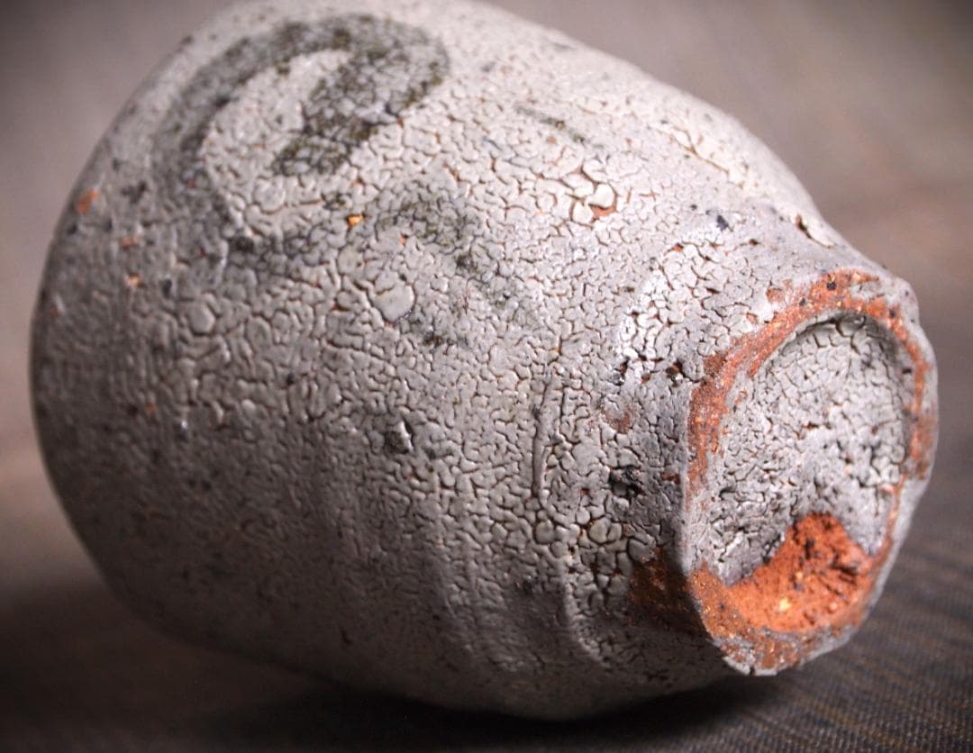 希少作★中川自然坊★絵唐津【窯変】焼酎杯★☆共箱・栞