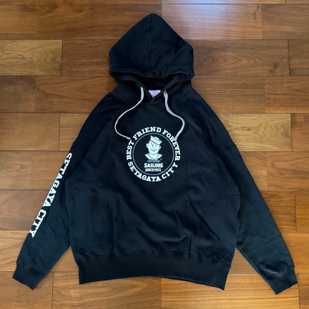 【超美品 即完売品】SAILORS セーラーズ ブラックビッグパーカー