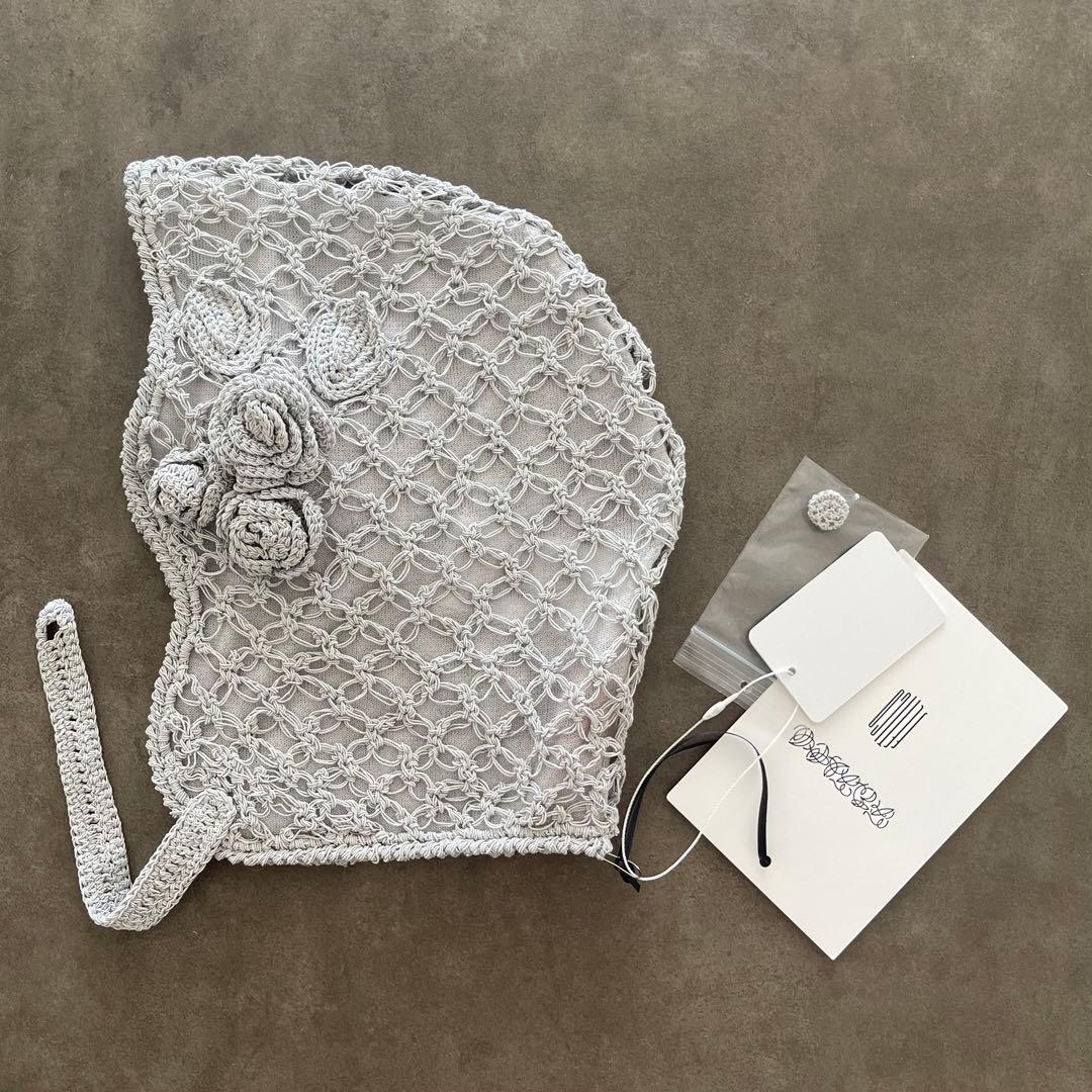 【FETICO】HAND-KNITTED ROSE BEANIE