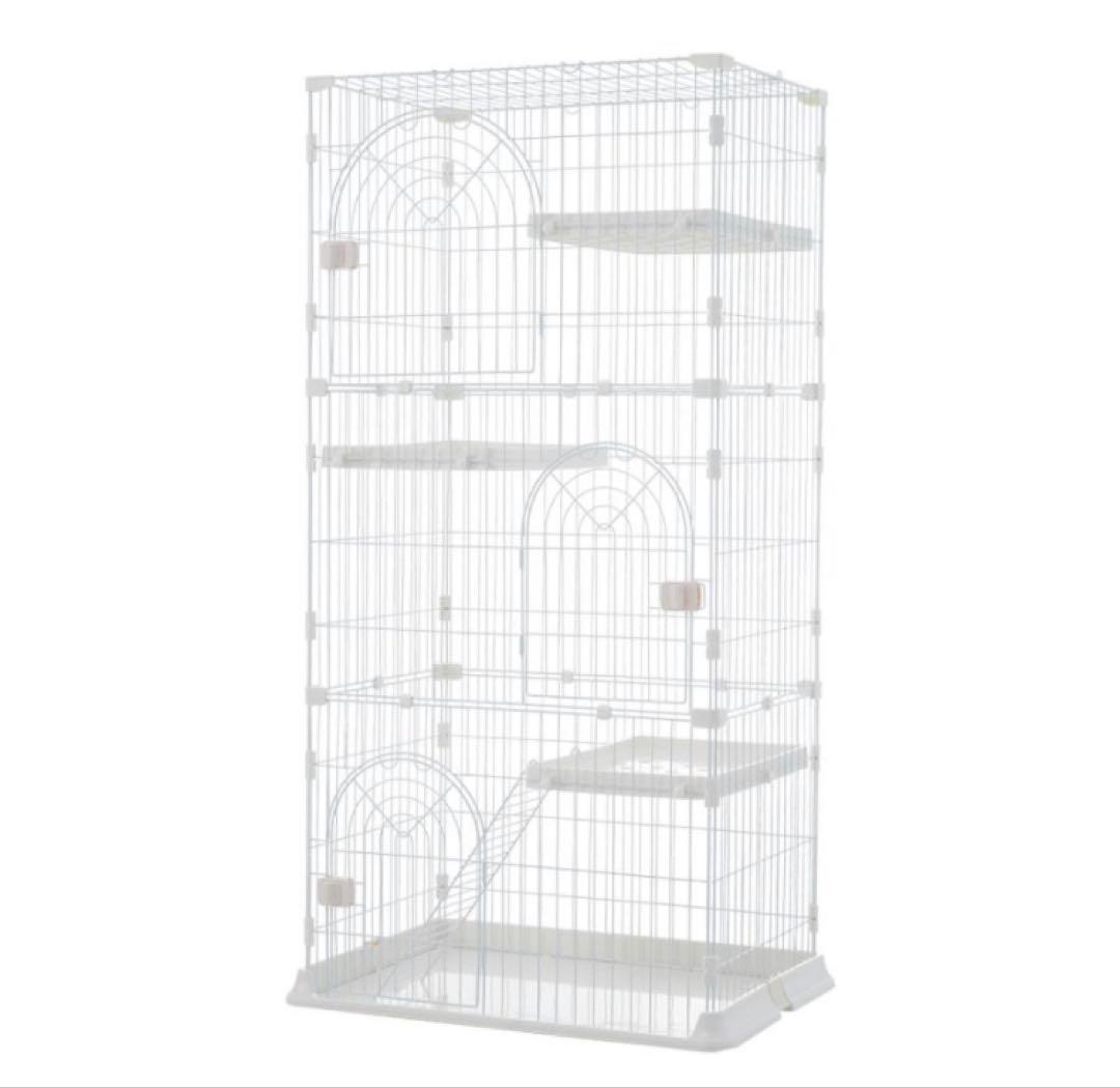 新品　キャットケージ　キャットゲージ　猫用品　分割可能　ペット用品　ホワイト