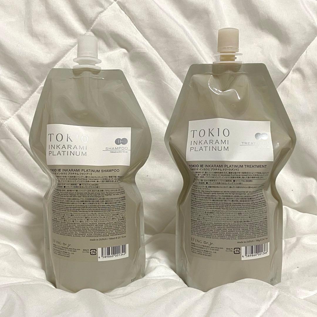 匿名発送　新品未開封　トキオ　プラチナム　シャンプー　トリートメント　詰め替え