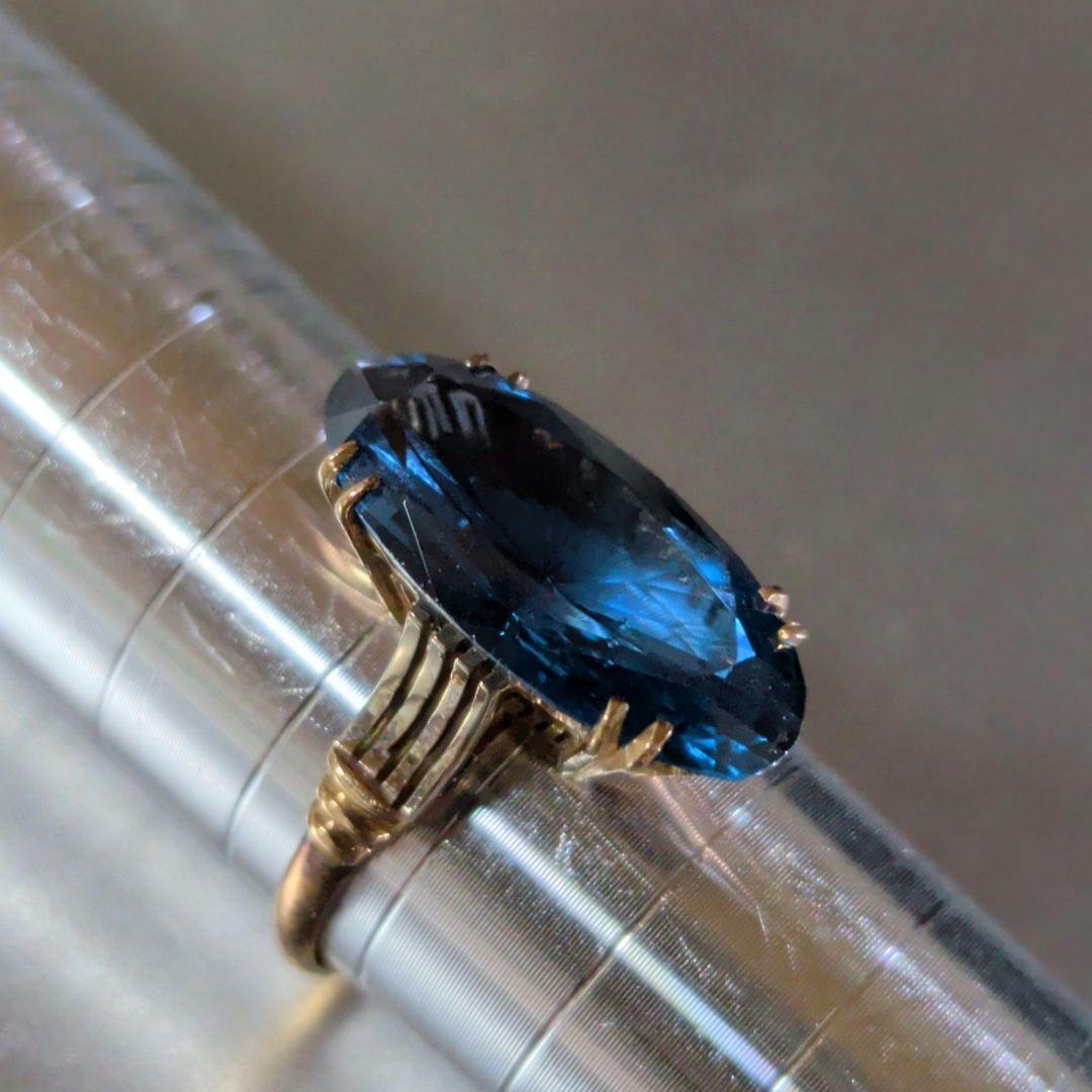 リング　K18　ブルー　3.30g