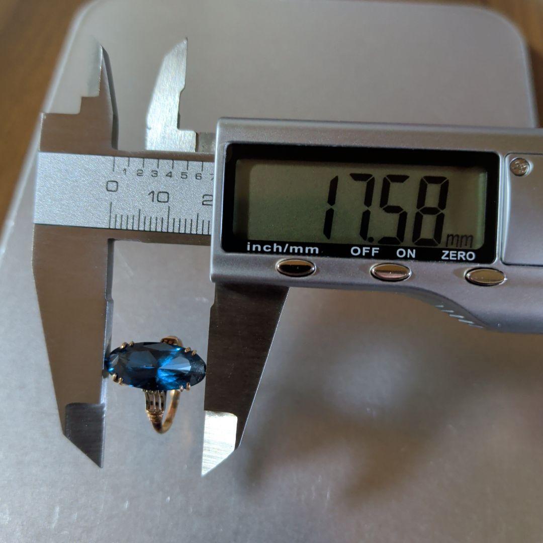リング　K18　ブルー　3.30g