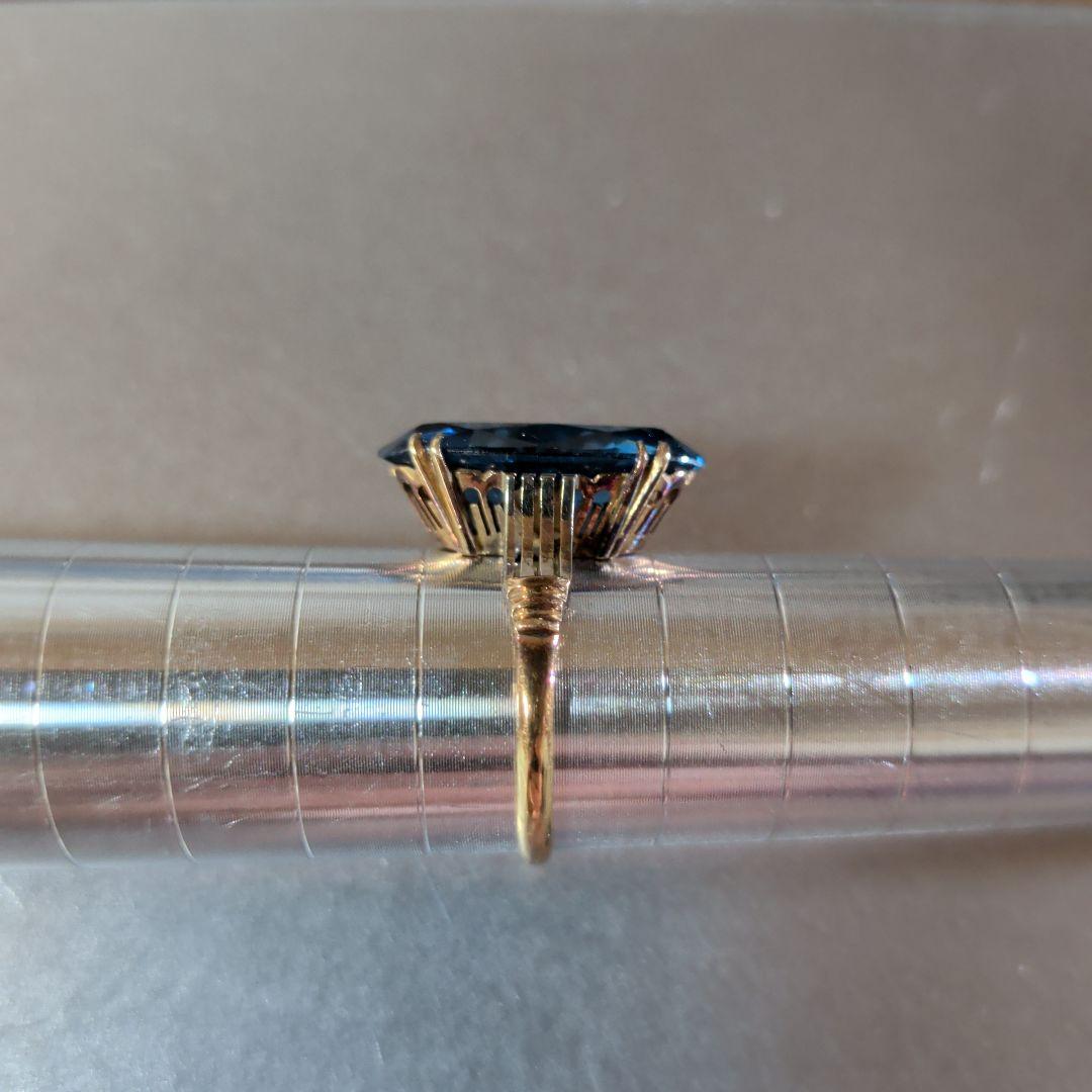 リング　K18　ブルー　3.30g