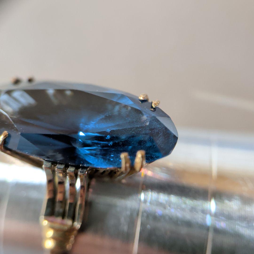 リング　K18　ブルー　3.30g