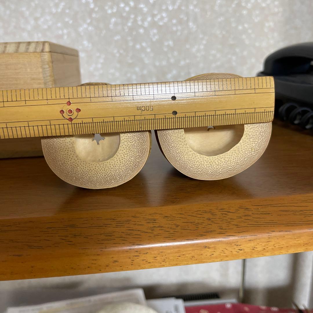 茶道具 三玄院 長谷川寛州 竹蓋置 一双