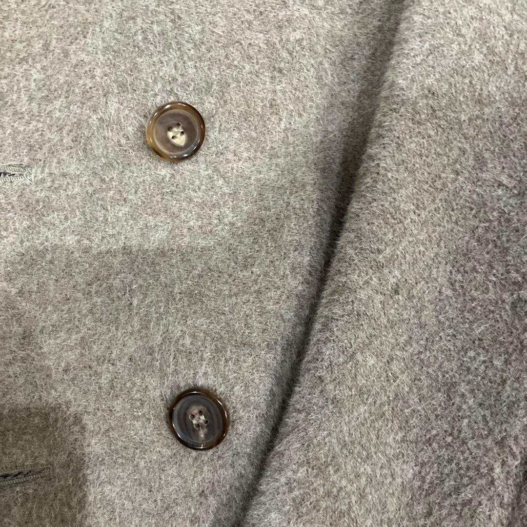 s`MAXMARA エスマックスマーラ　アルパカ混コート 40 グレージュ