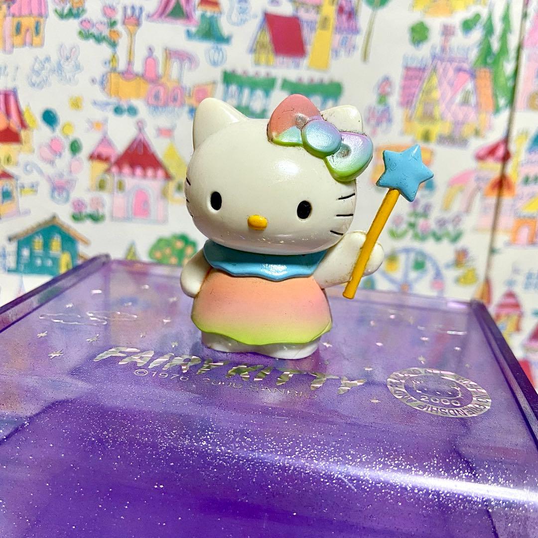 平成レトロ ハローキティ エンジェルキティちゃん ラメ プラチェスト 小物入れ