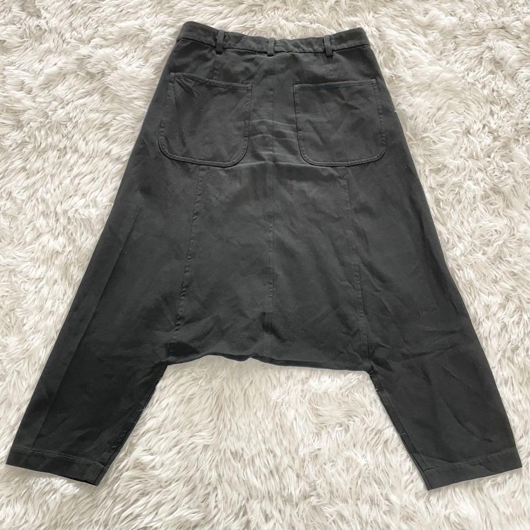 コムデギャルソン　サルエルパンツ・ロング・ペンギン・製品染め・エステルギャバ