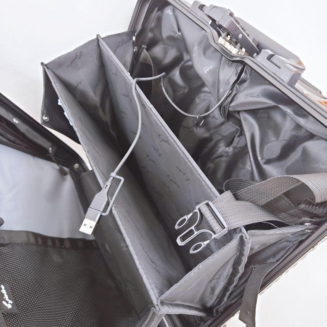 C.JUTRO スーツケース 黒 ブラック Miniサイズ 機内持ち込み可