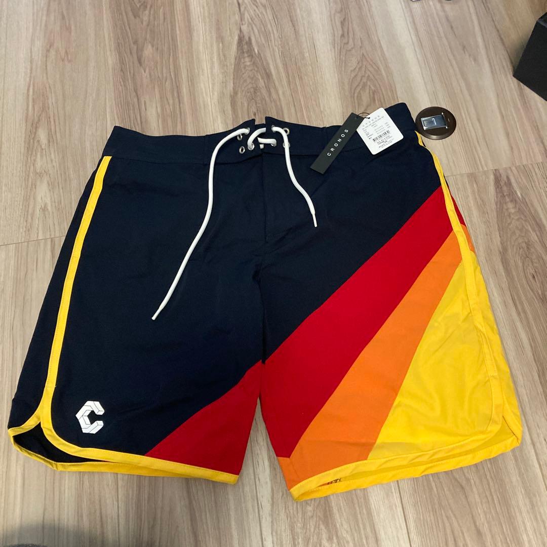 ハマケン　CRONOS 水着 ネイビー/レッド/イエロー