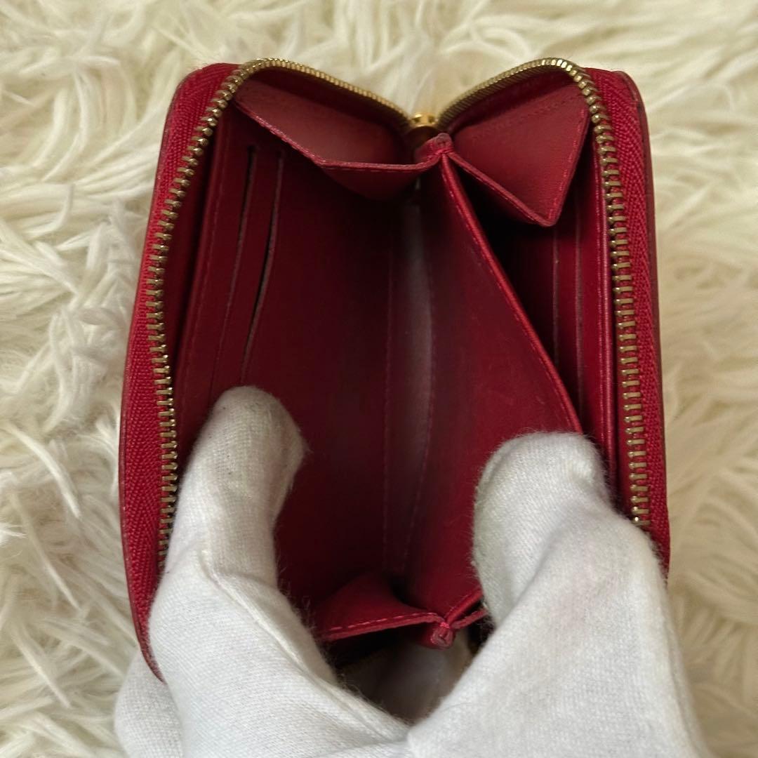 ✨️美品✨️ ルイヴィトン ヴェルニ モノグラム ケース 光沢 レザー 赤