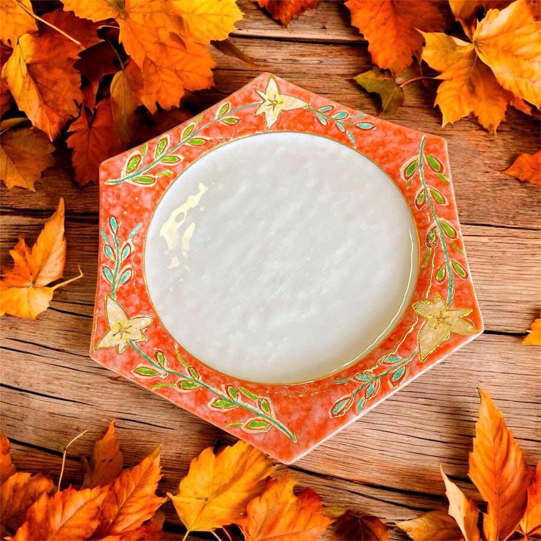 有田焼・陶器製菓子器（1個）六角皿（2枚）3点セット