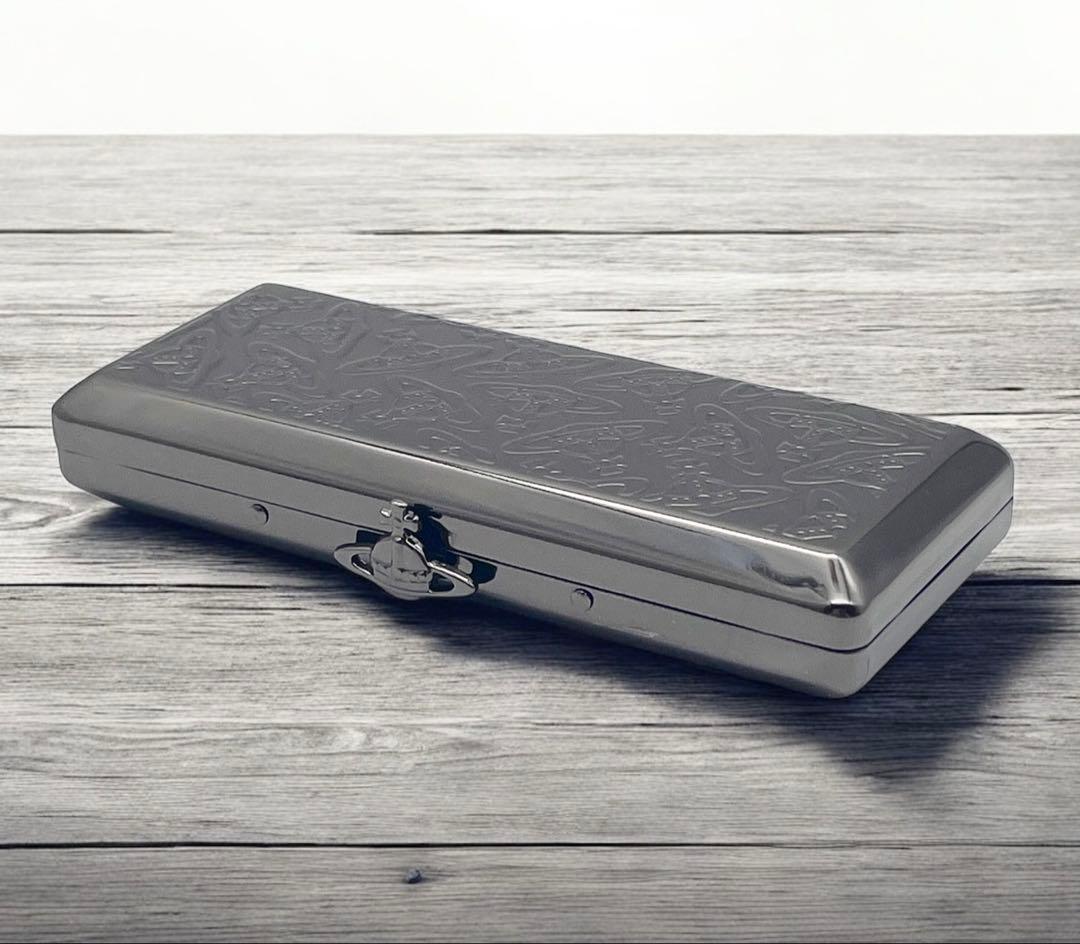 【未使用級】Vivienne Westwood シガレットケース メタルブラック