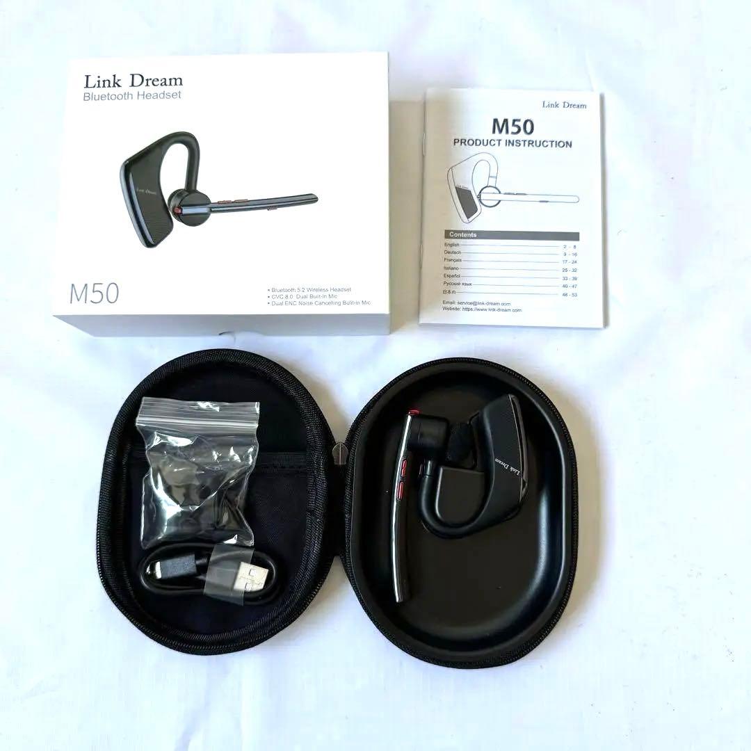 ヘッドセット片耳イヤホンマイク ワイヤレス ハンズフリー通話Bluetooth