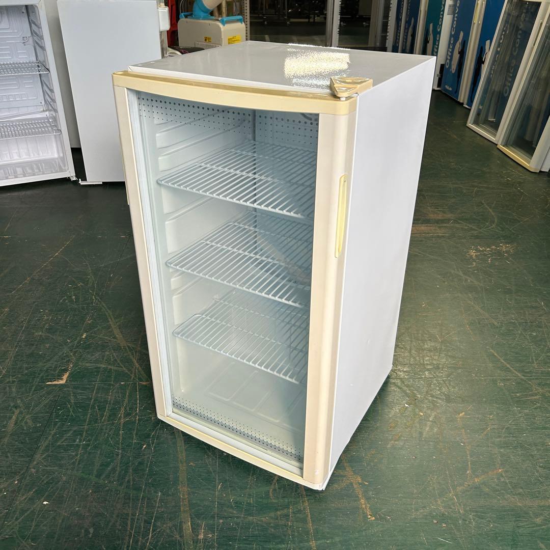 140業務用 冷蔵ショーケース オフィスコンビニ XW-105 左右開き 小型