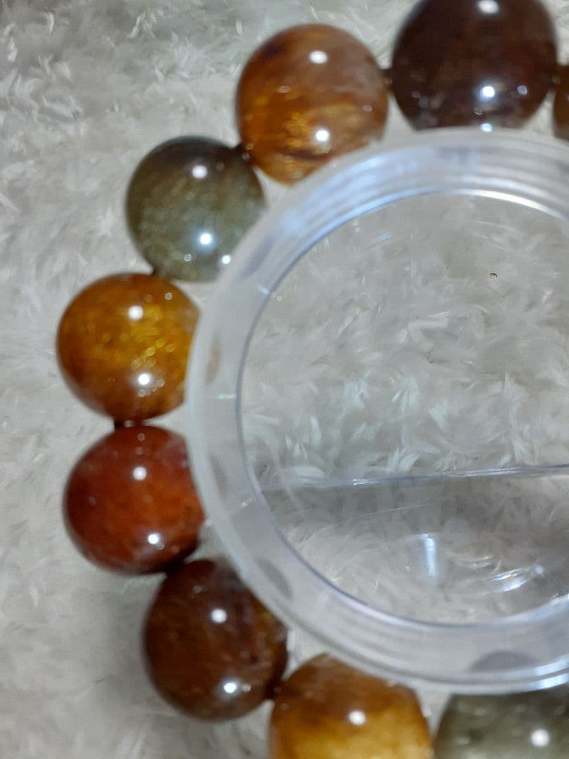 【1点もの】ミックス　ルチルクォーツ 　ブレスレット