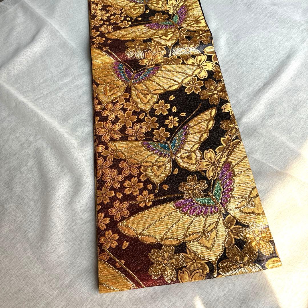 七五三　七歳　正絹着物　帯のセット