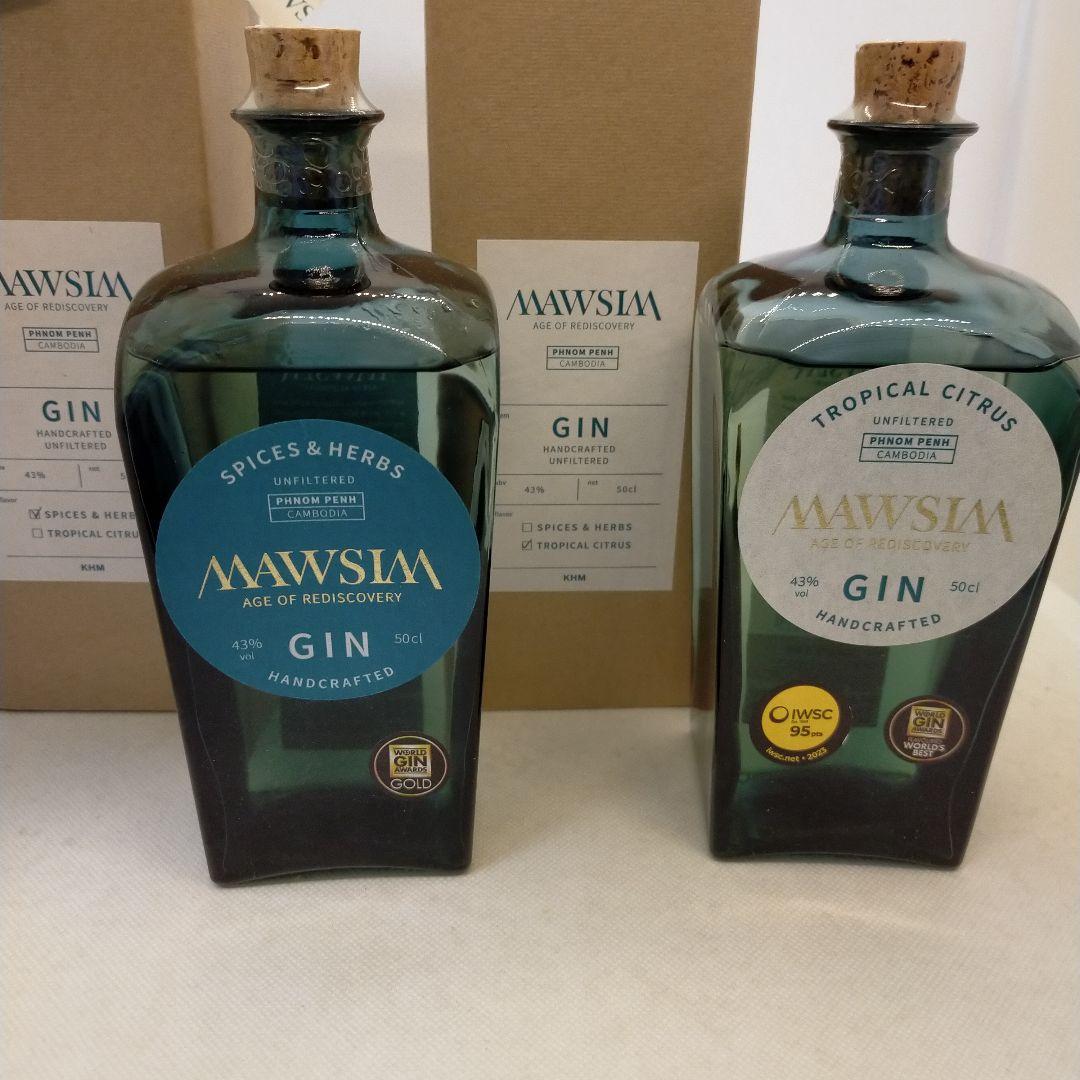 未開栓　マウシム○トロピカルシトラス ○スパイス&ハーブ　プレミアムジン　セット