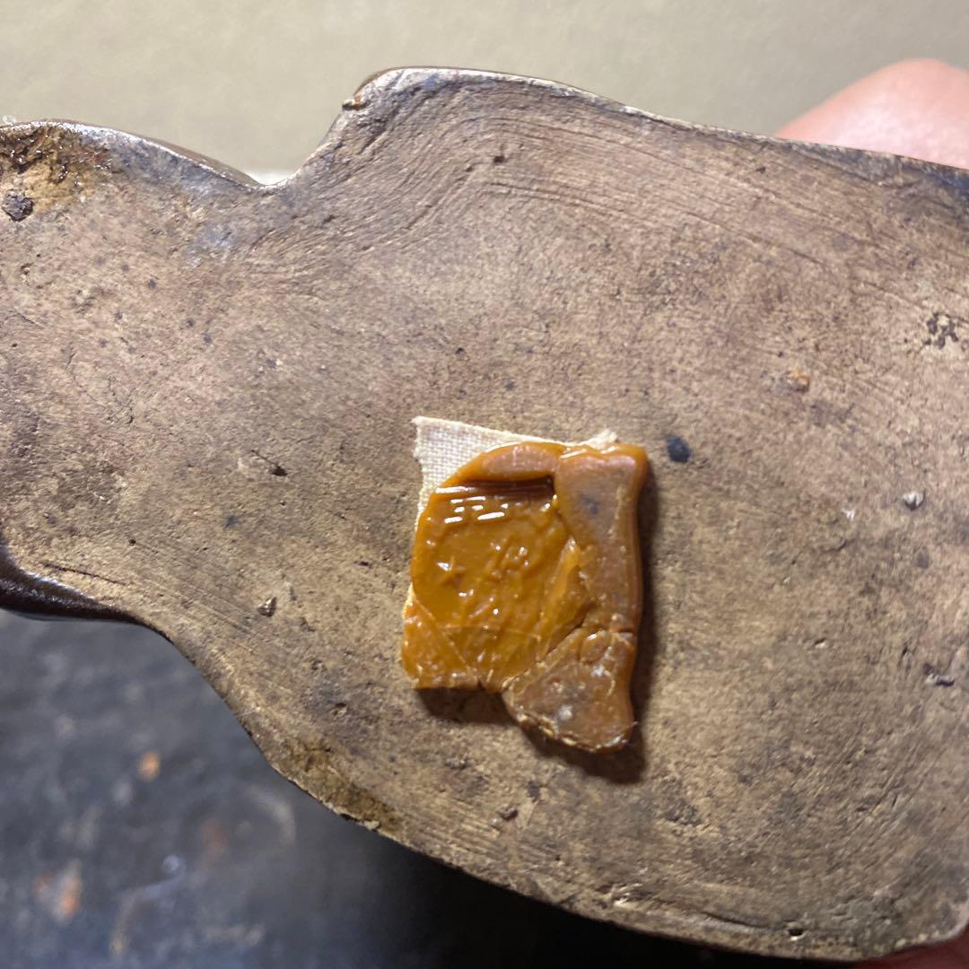 中国古玩変形人物花生14cm9cm6cm