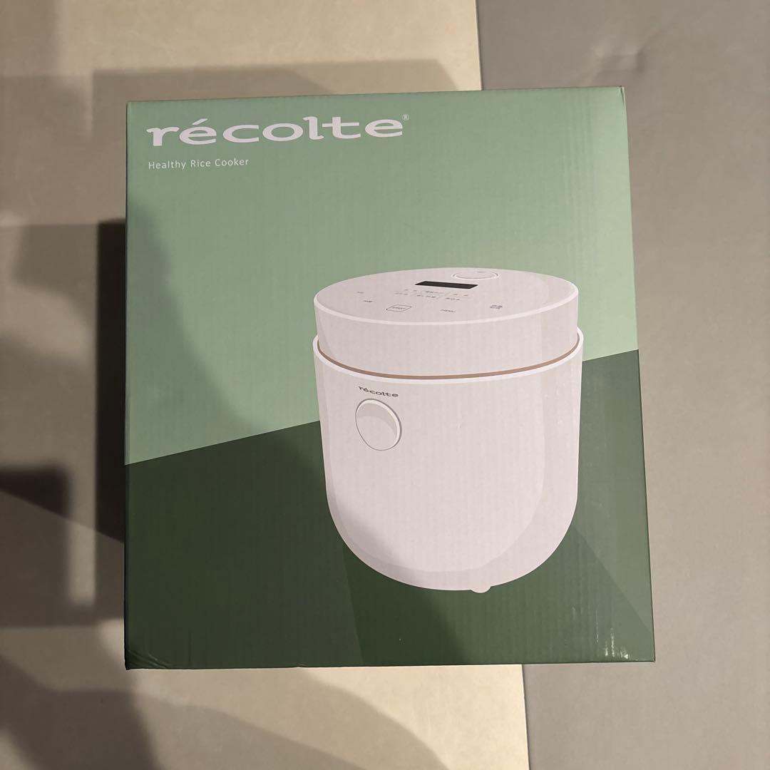 新品未使用レコルト ヘルシーライスクッカー ホワイト RHR-1 炊飯器