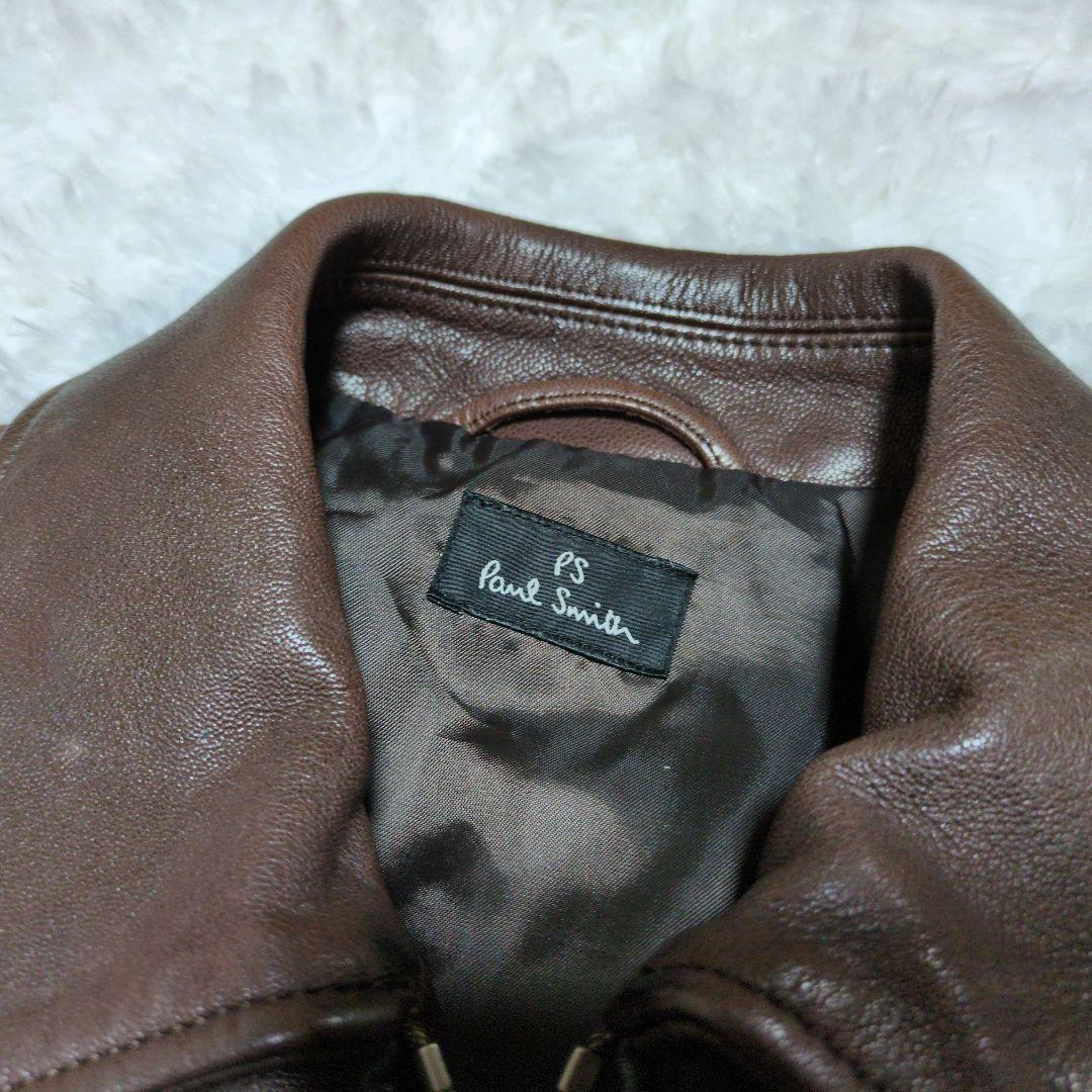 【美品】メンズ ポールスミス レザージャケット 皮ジャン　Paul Smith