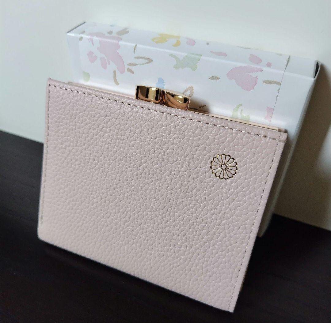 チロ子 ピンクベージュ　皇居財布　皇居　がま口