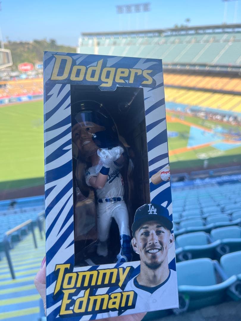 ドジャース　トミー・エドマン ボブルヘッド　来場者限定6/2