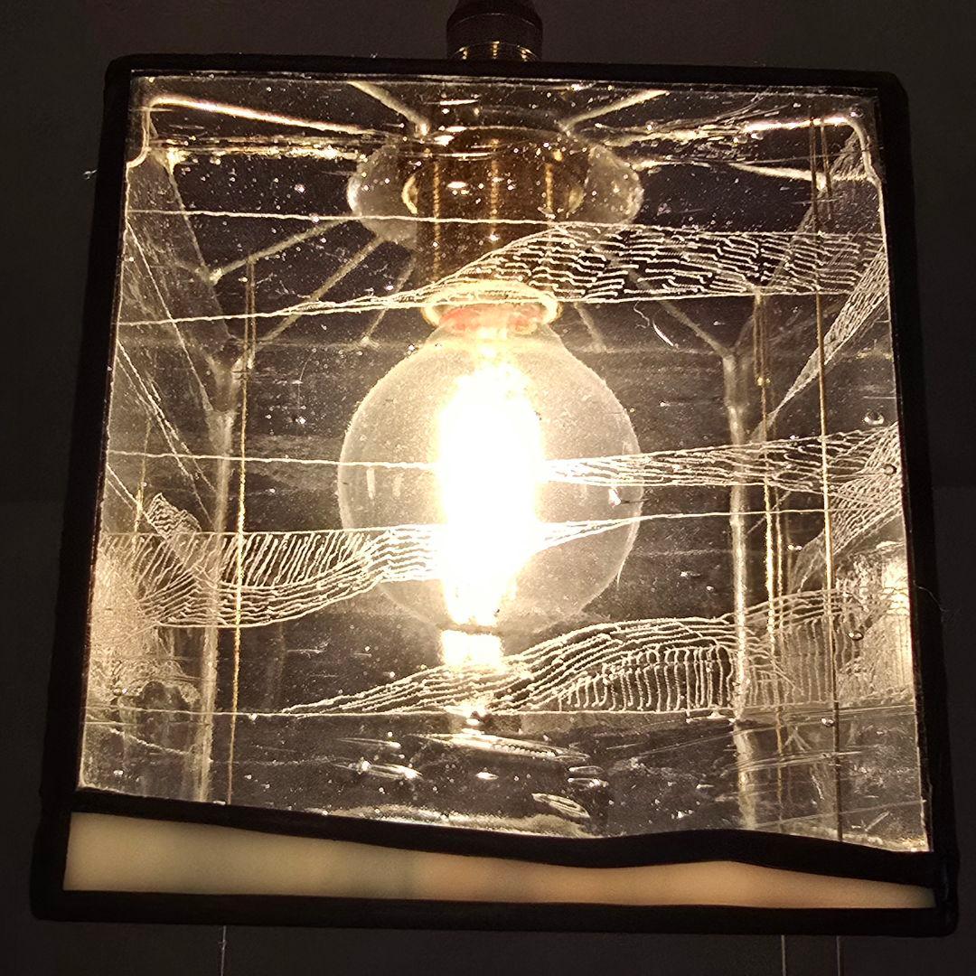 長野深雪 雪ガラス ペンダントライト ステンドグラス