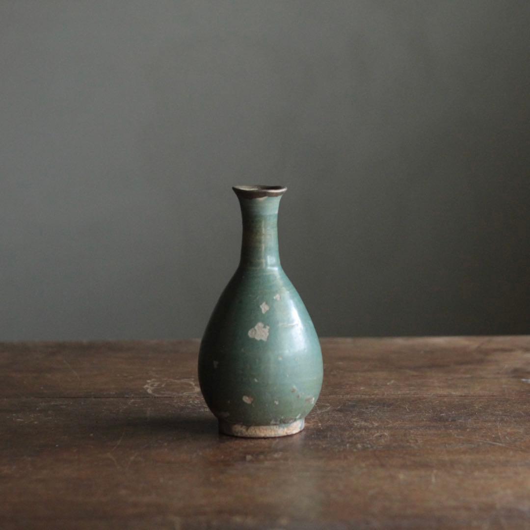 緑釉 徳利 唐津 壺屋 龍門司 酒器 古美術 古道具 アンティーク