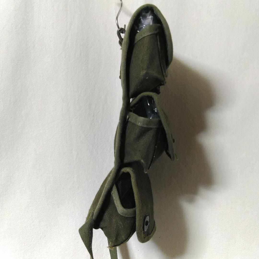 個人装備 USMC OD CANVAS 3POCKET GRENADE CARRIER