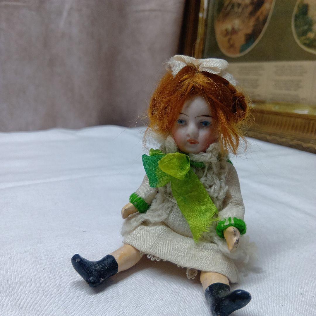 ♥フランスからやって素朴な　アンティークビスクドール　ミニョネット♥
