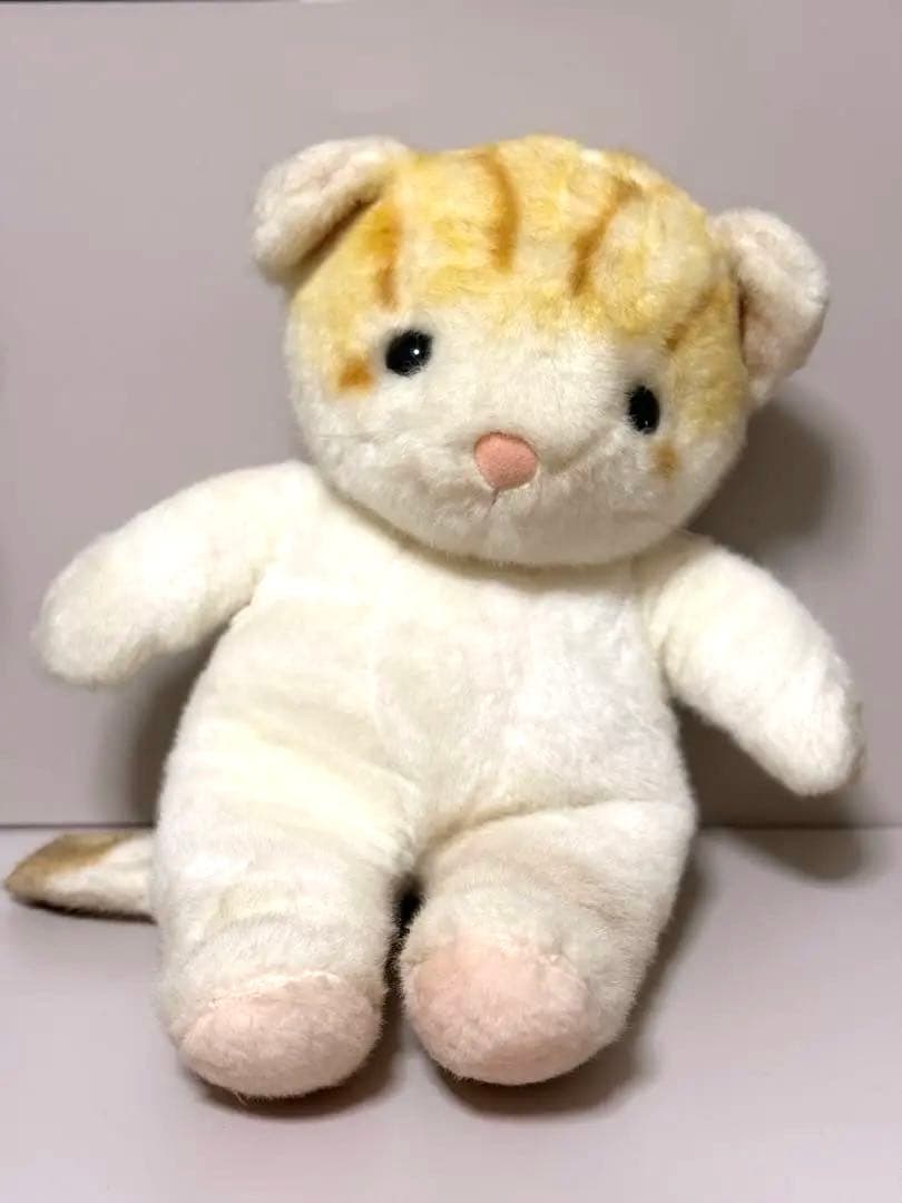 【日本製】　Heart &Heart ナカジマ　ぬいぐるみ　ネコ　昭和　レトロ