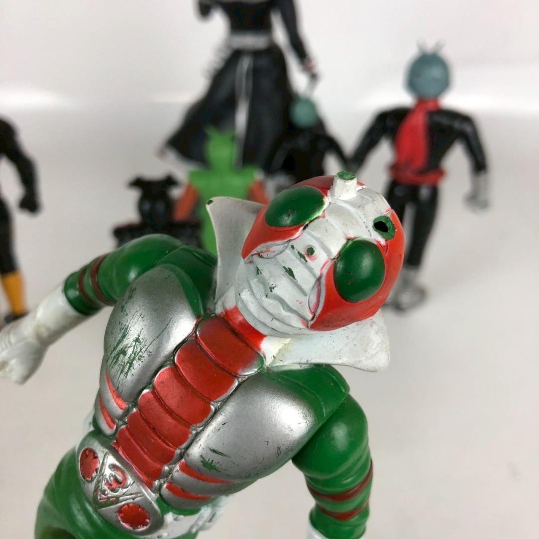 仮面ライダー フィギュア 7体セット 昭和 平成 ソフビ ウィザード V3