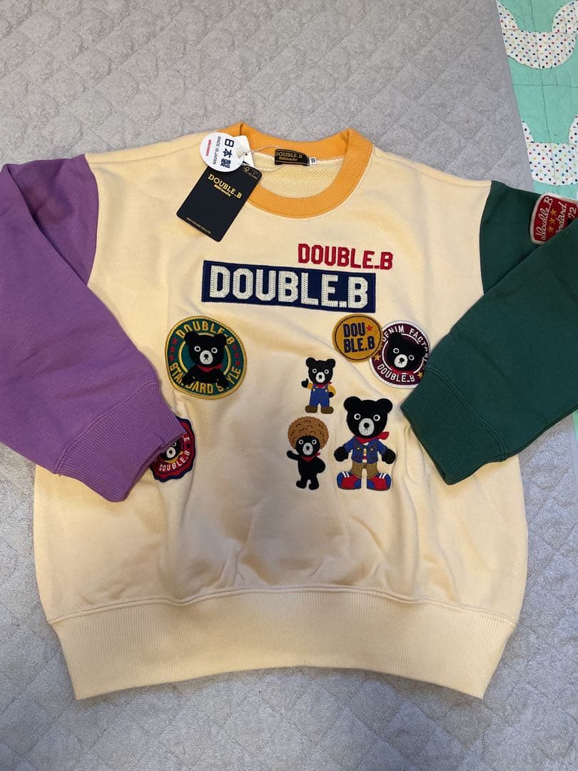 【新品未使用】DOUBLE.B カラフルトレーナー 120cm