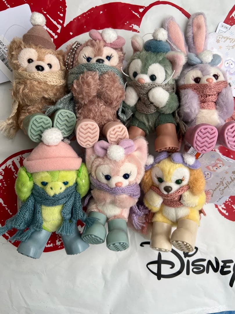 ディズニー　ダンシングスノーフレークス　ぬいぐるみチャーム　ぬいちゃ