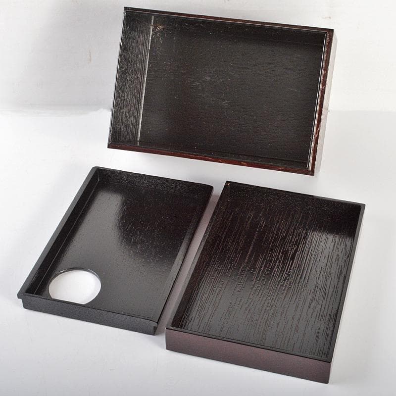 溜柿合ヘギ目　七宝蒔絵　茶箱　京焼　加藤昌山造　茶碗　棗など　八点　VR6757