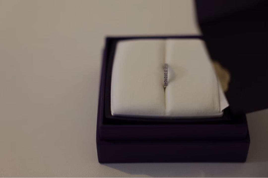 【NIWAKA 俄】久遠 KUON ハーフエタニティリング Pt950