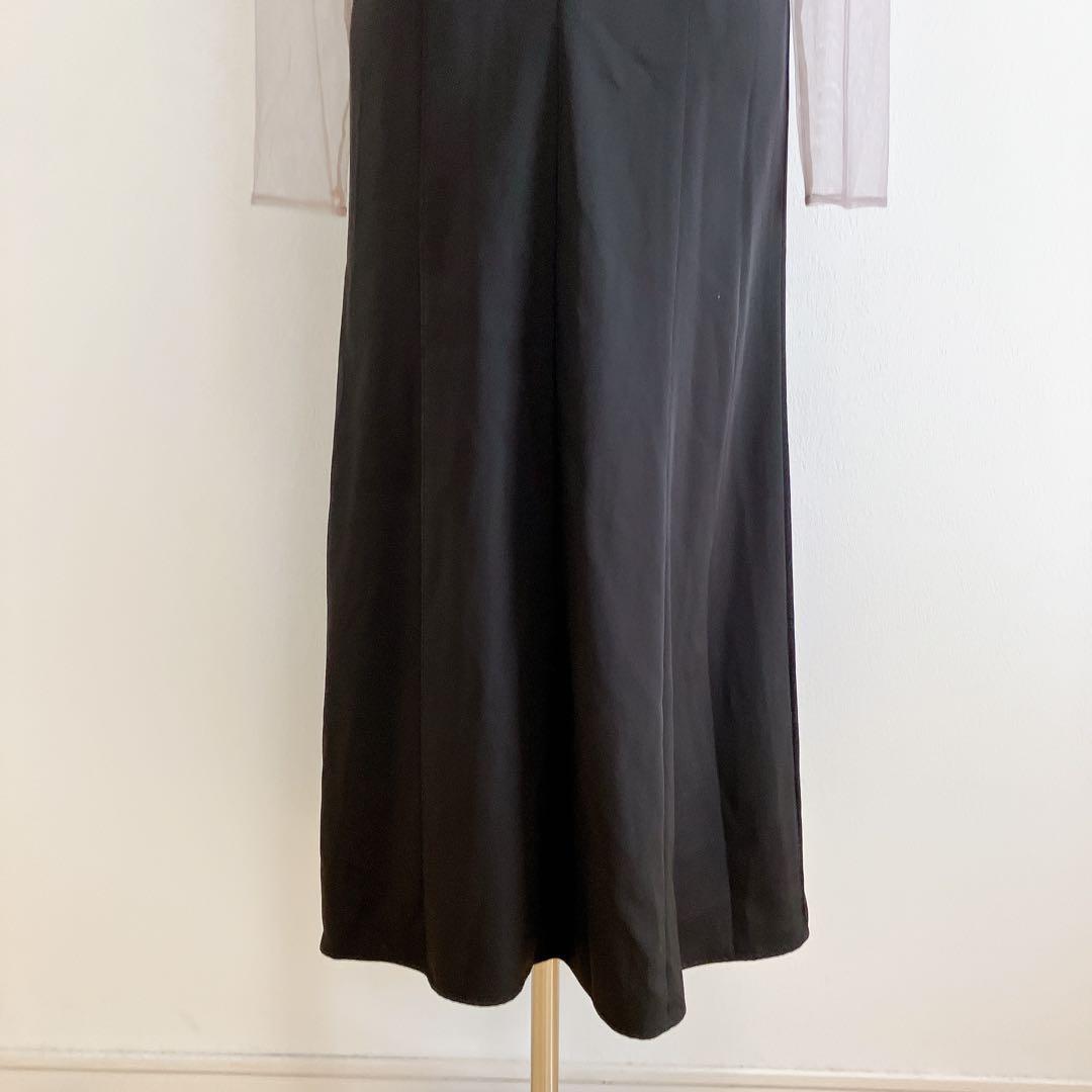 カナ　ニアナ　アトロ　ブラック系　チュールボリュームフリルベストシアートップス