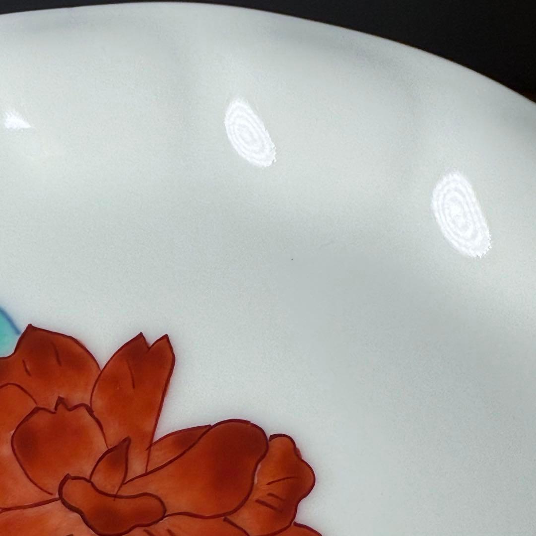 人間国宝　十三代　今泉今右衛門　錦花絵銘々皿　二箱　10枚　直径16.8cm