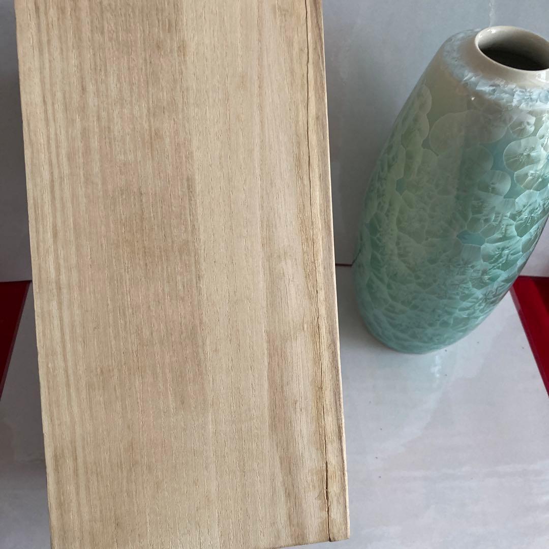 『未使用品』たち吉　京焼・清水焼　結晶釉　月華花生