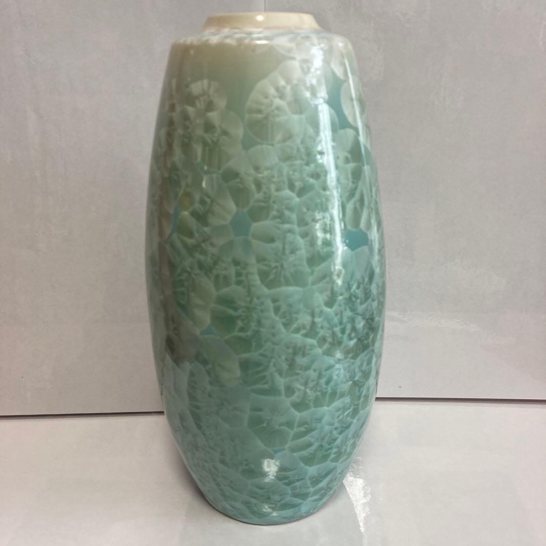 『未使用品』たち吉　京焼・清水焼　結晶釉　月華花生