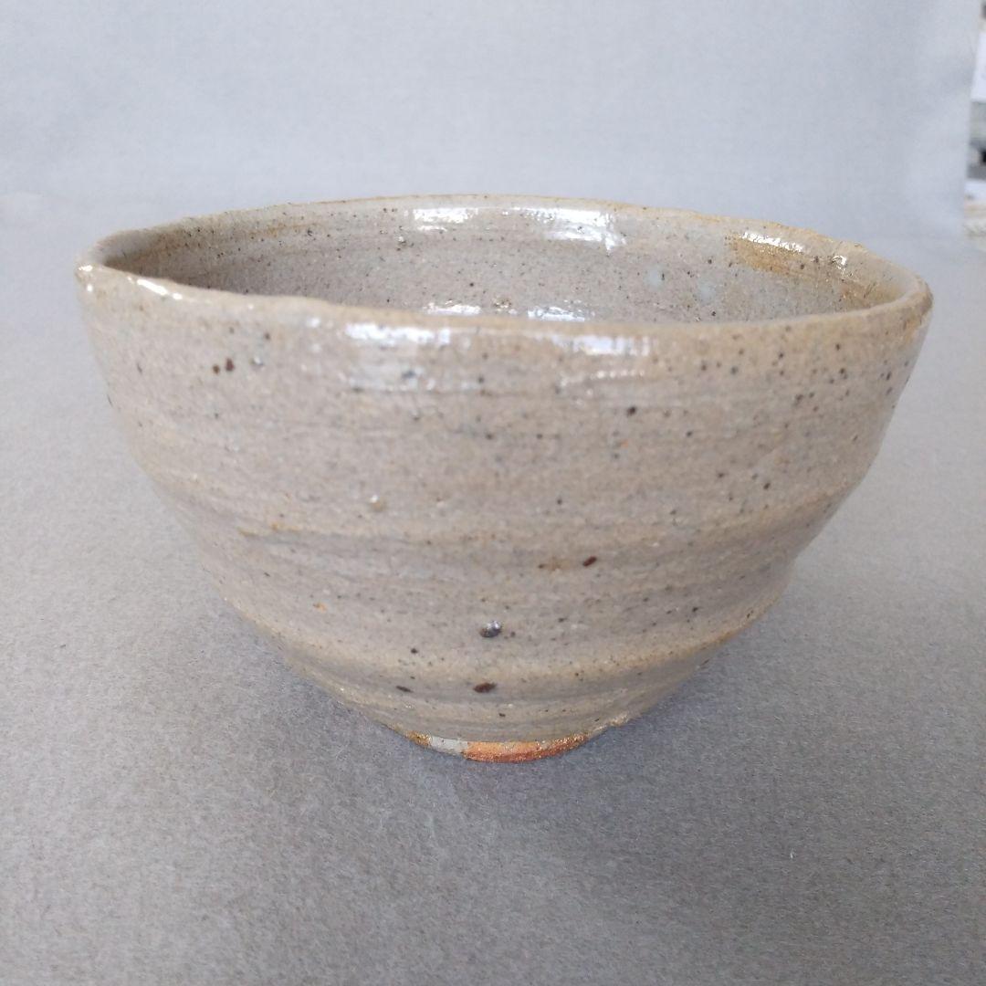 西岡小十　氏作　絵唐津茶碗　唐津焼　合わせ箱付き