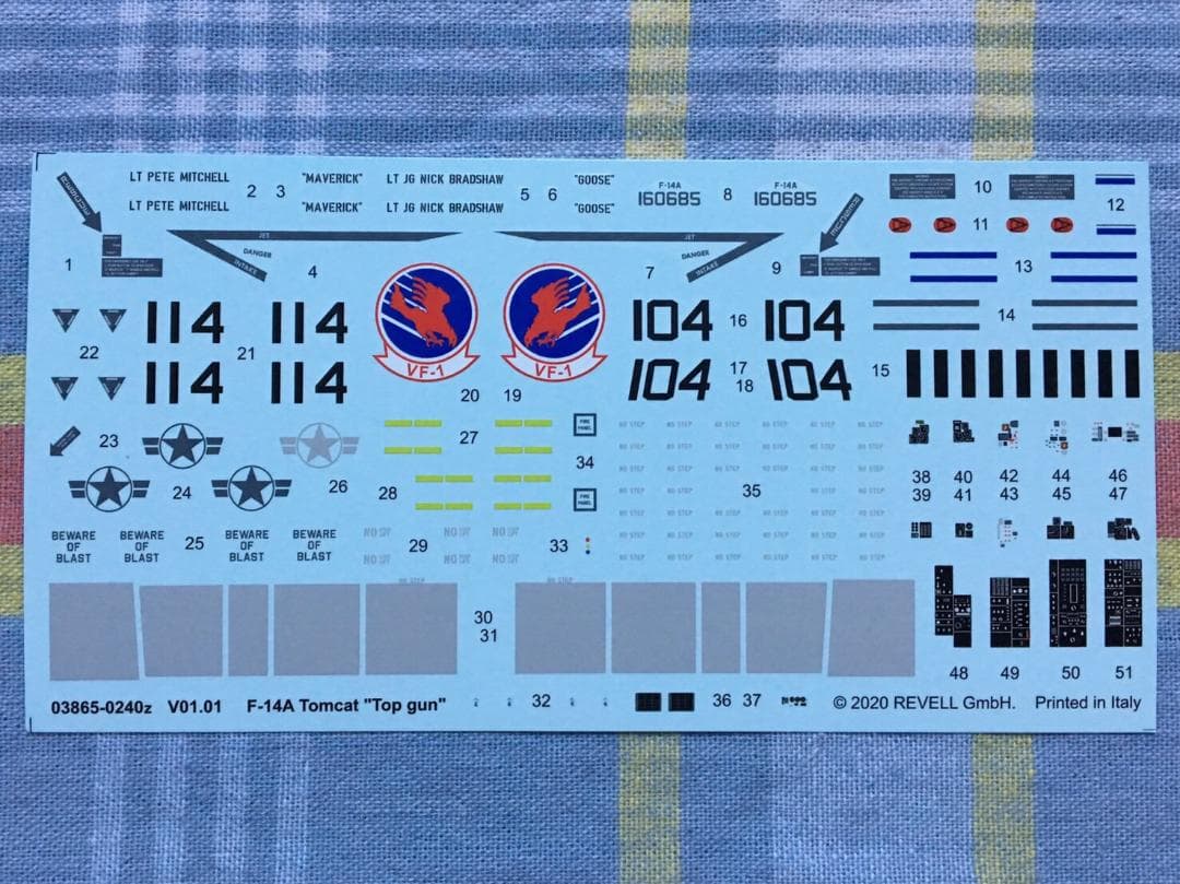 美品 トップガン 1/48 F-14A トムキャット マーヴェリック機 未開封品