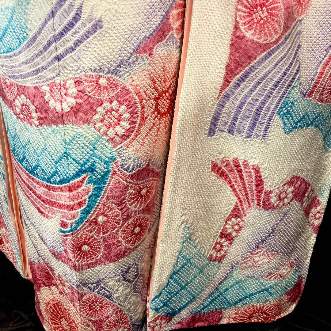 振袖フルセット■未使用■藤娘きぬたや■吉祥熨斗模様■総絞り■振袖一式