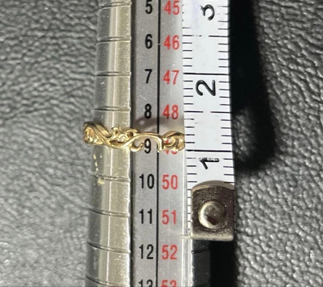 JILLSTUART K10 イエローゴールドリング 9号 USED