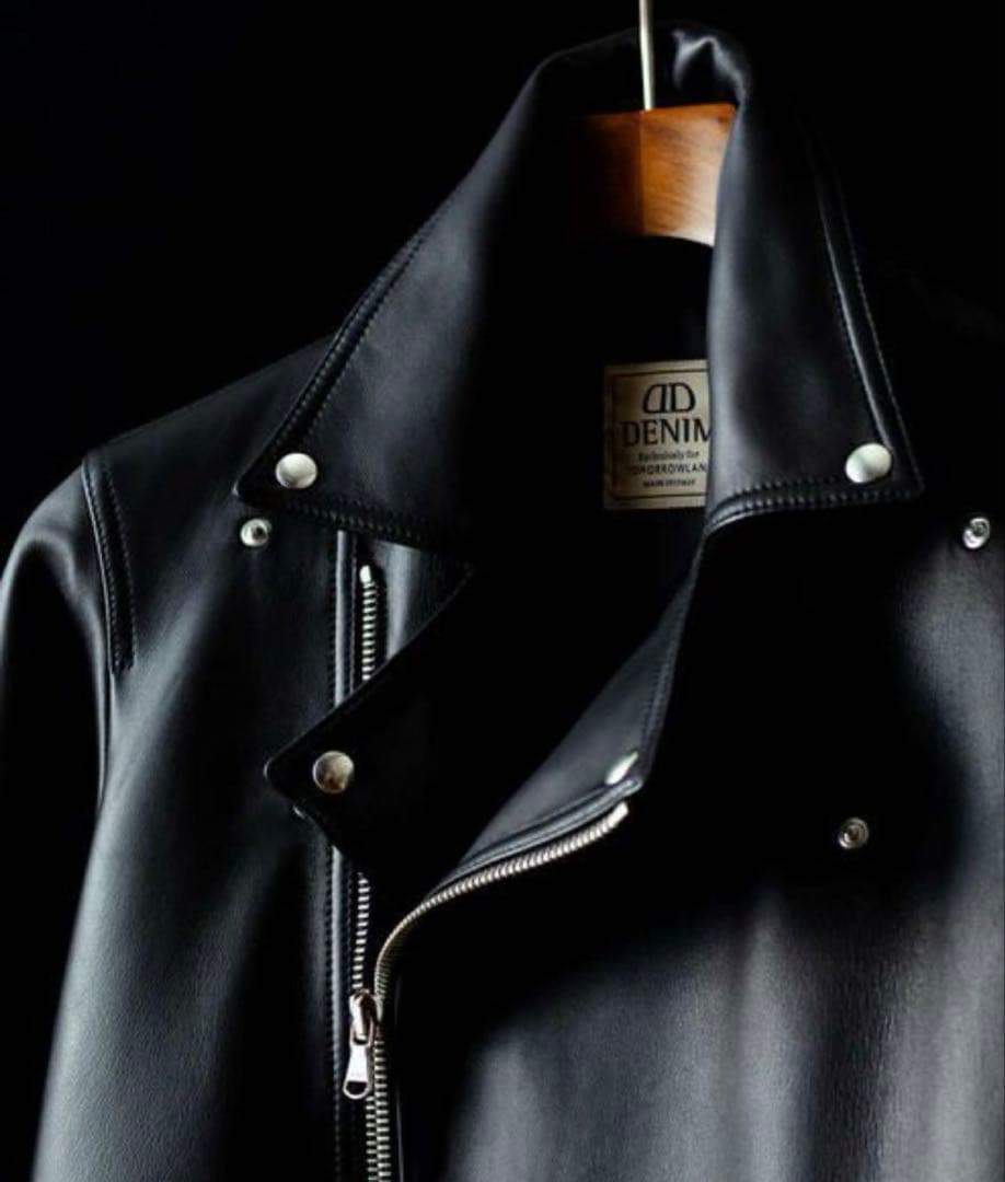 定価 17万 DENIM×TOMORROWLAND ダブルライダースジャケット